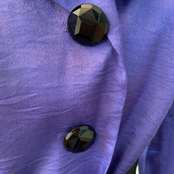 Adriana Papell Shimmering Purple Dressy Jacket - Picture 3 of 9